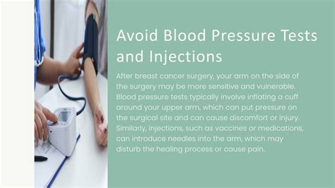 why no bp after mastectomy.
